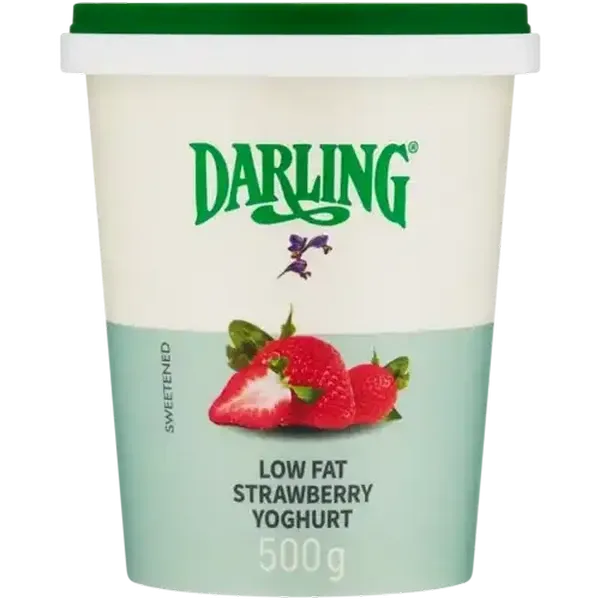 Darling Strawberry Flavoured Low Fat Yoghurt 500g