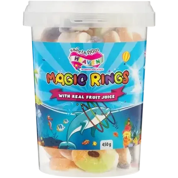 Sweets From Heaven Magic Rings Tub 450g