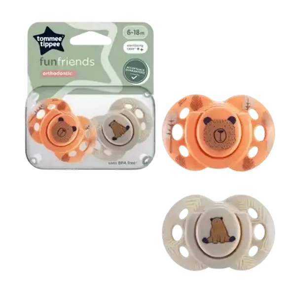 Tommee Tippee Fun Style Soother 6-18 Months 2-Pack
