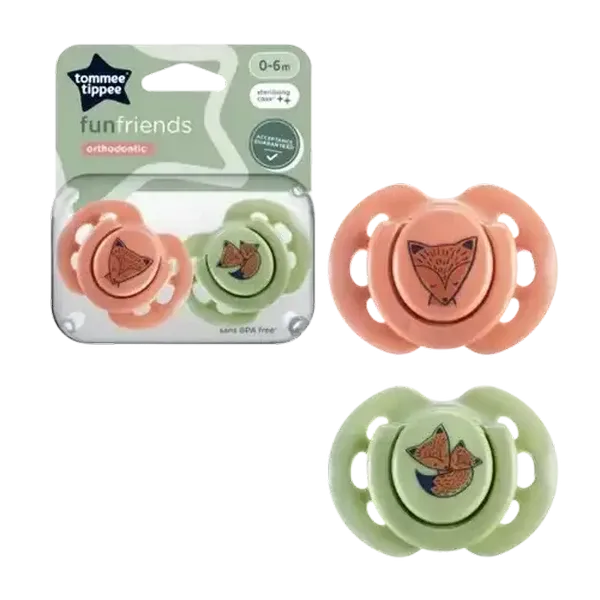 Tommee Tippee Fun Style Soother 0-6 Months 2-Pack