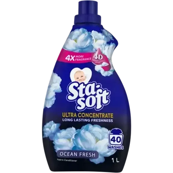 Sta-soft Ultra Concentrate Ocean Fresh Fabric Conditioner 1L