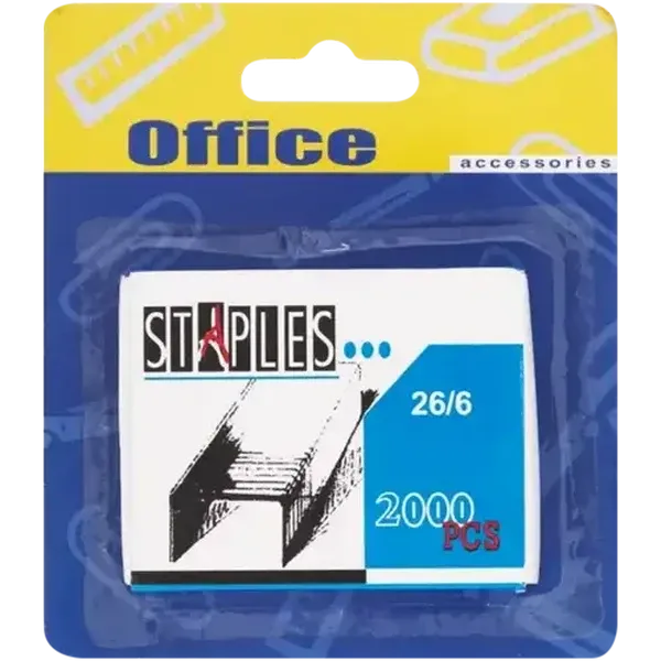 Office Accessories 26/6 Staples 2000 Pack