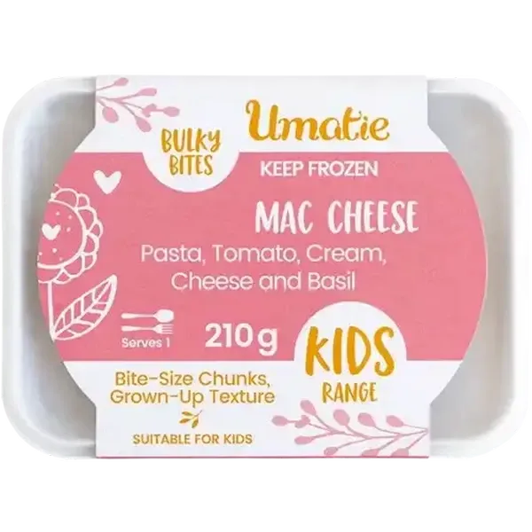 Umatie Frozen Bulky Bites Plus Mac Cheese 210g