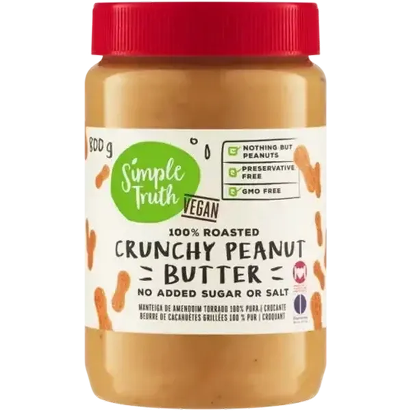 Simple Truth Crunchy Peanut Butter Jar 800g