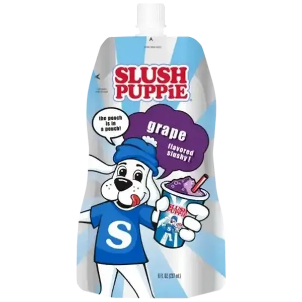 Slush Puppie Grape Flavoured Slushy Pouch 237ml