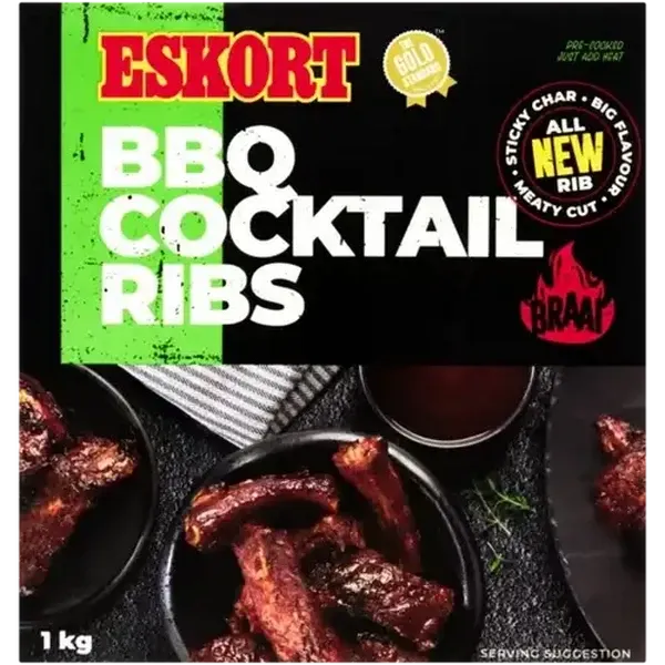 Eskort BBQ Cocktail Ribs 1kg