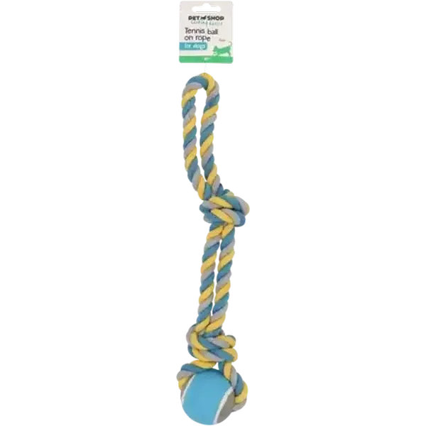 Petshop Tennis Ball On Rope For Dogs