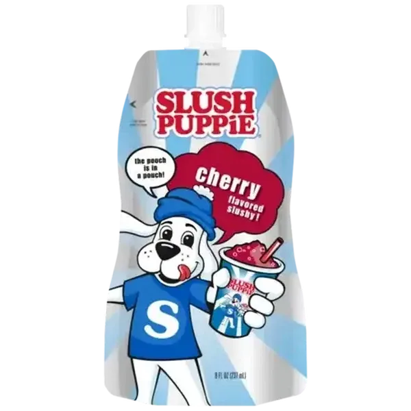 Slush Puppie Cherry Flavoured Slushy Pouch 237ml