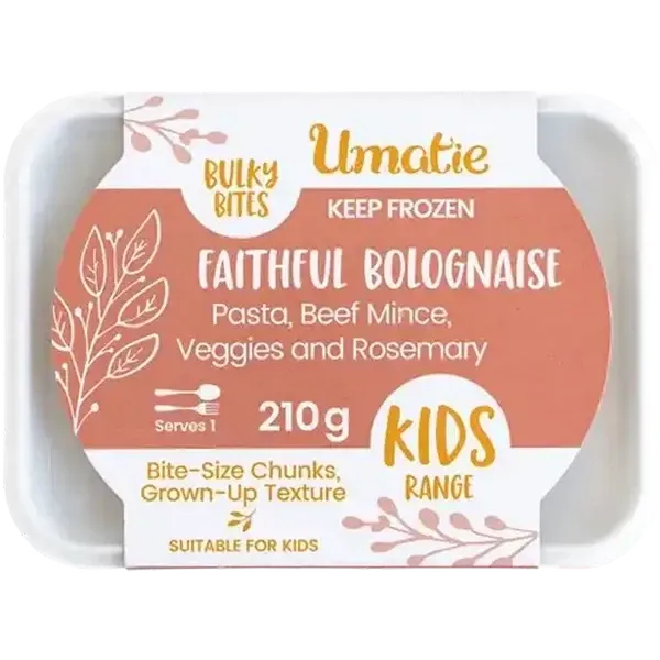 Umatie Frozen Bulky Bites Faithful Bolognese 210g