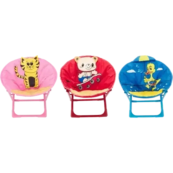Bush Baby Kids Moon Chair with Funky Character (Design May Vary)
