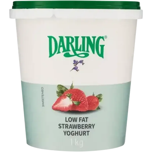 Darling Low Fat Strawberry Flavoured Yoghurt 1kg