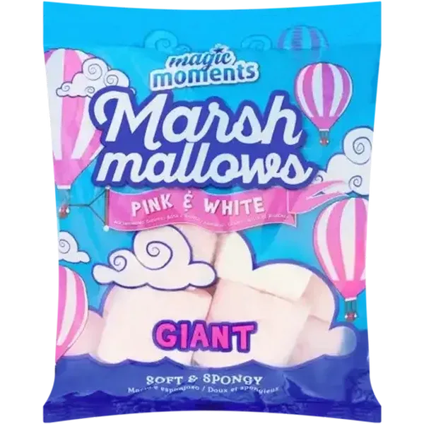 Magic Moments Pink & White Giant Marshmallows 200g