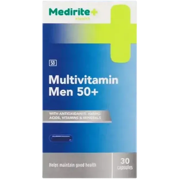 Medirite Men 50+ Multivitamin Capsules 30 Pack