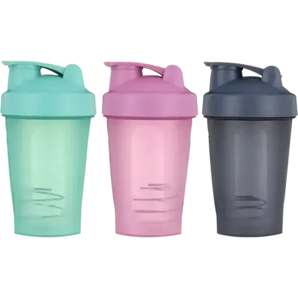 Home Discovery Plastic Protein Shaker Bottle 400ml (Colour May Vary)