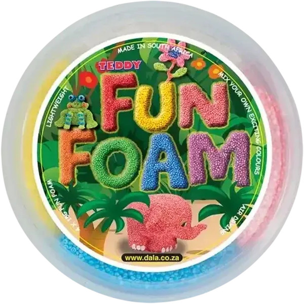 Teddy Neon Fun Foam Tub 4 x 15g