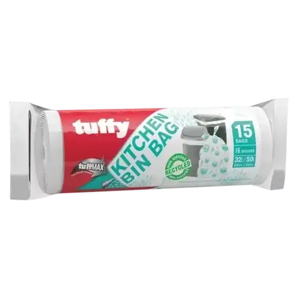 Tuffy 15 Pack Kitchen Bin Bags 660mm x 810mm