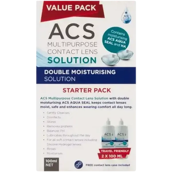 ACS Multipurpose Contact Lens Solution Starter Pack