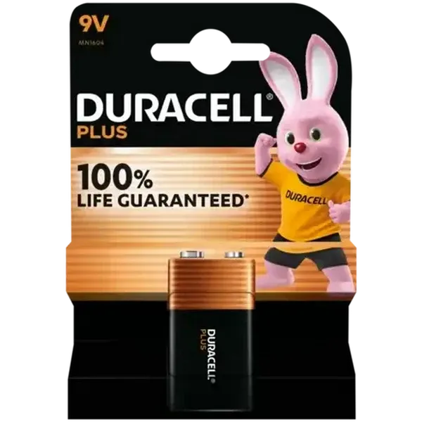 Duracell Plus 9V Alkaline Battery