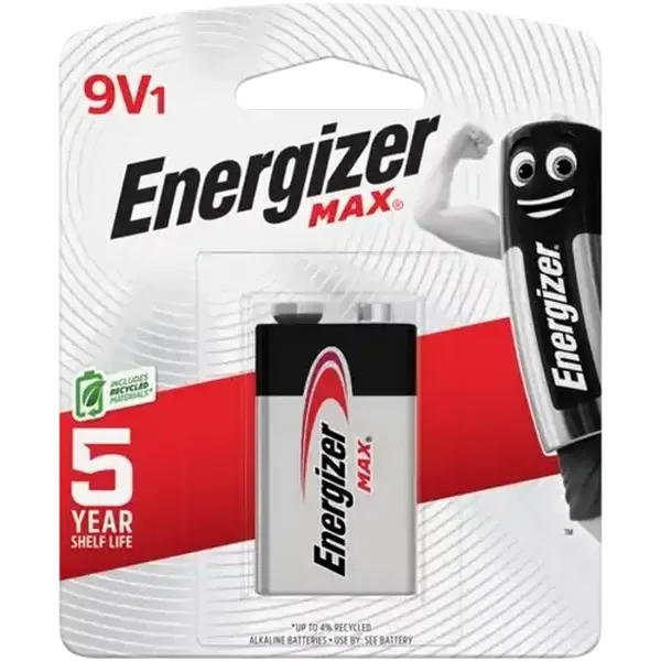 Energizer MAX 9V Alkaline Battery