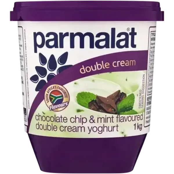 Parmalat Chocolate Chip & Mint Double Cream Yoghurt 1kg