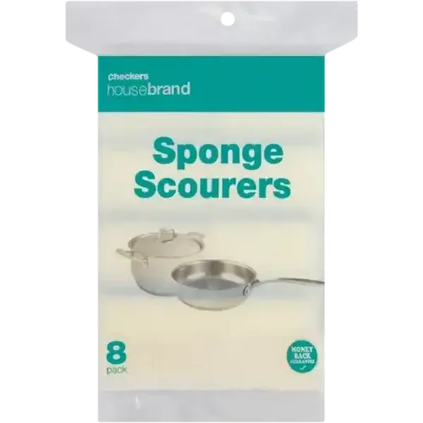 Checkers Housebrand Sponge Scourers 8 Pack
