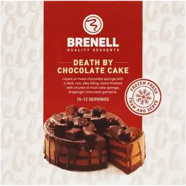 Brenell Desserts Frozen Death By Chocolate Cake 18cm