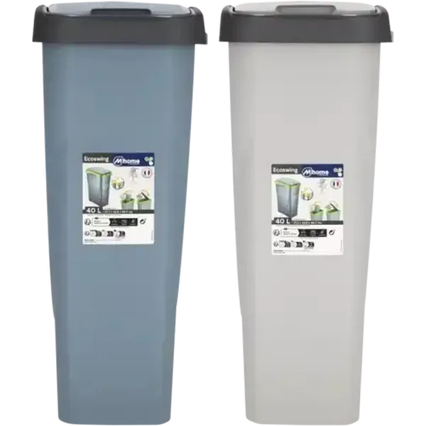 M-Home Plastic Ecoswing Bin 40L (Colour May Vary)