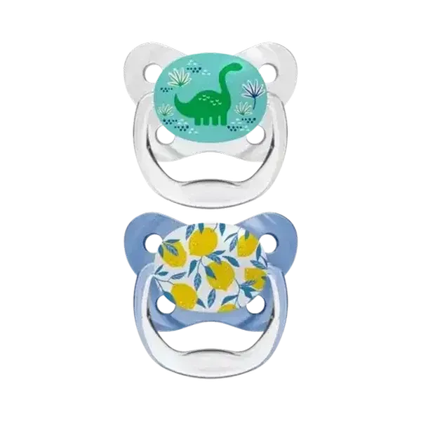 Dr. Brown's PreVent Orthodontic Soothers 6-18 Months 2-Pack