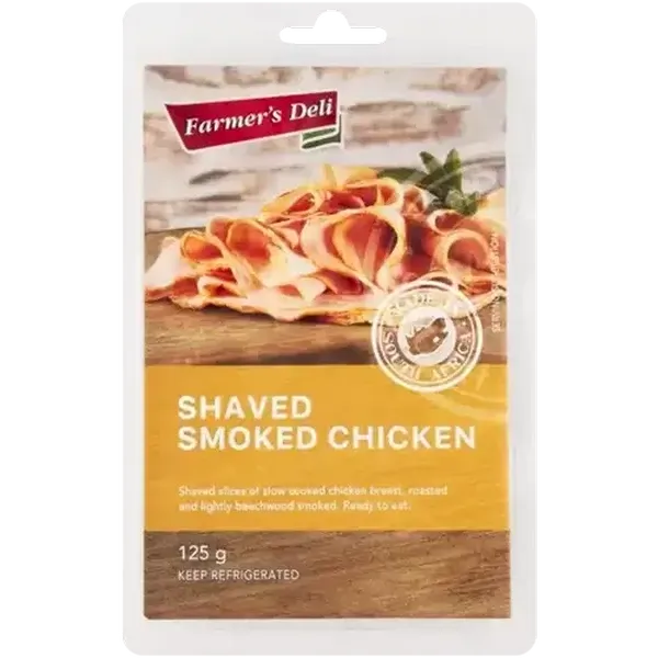 Farmer's Deli Shaved Smoked Chicken 125g