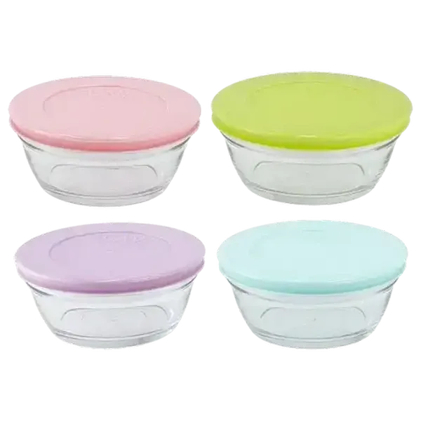 LAV Master Glass Bowls with Lid 4-Pack