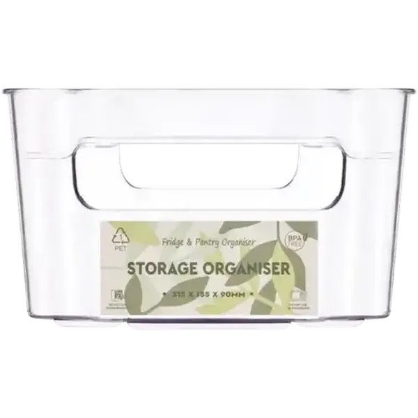Fridge & Pantry Clear Plastic Storage Organiser