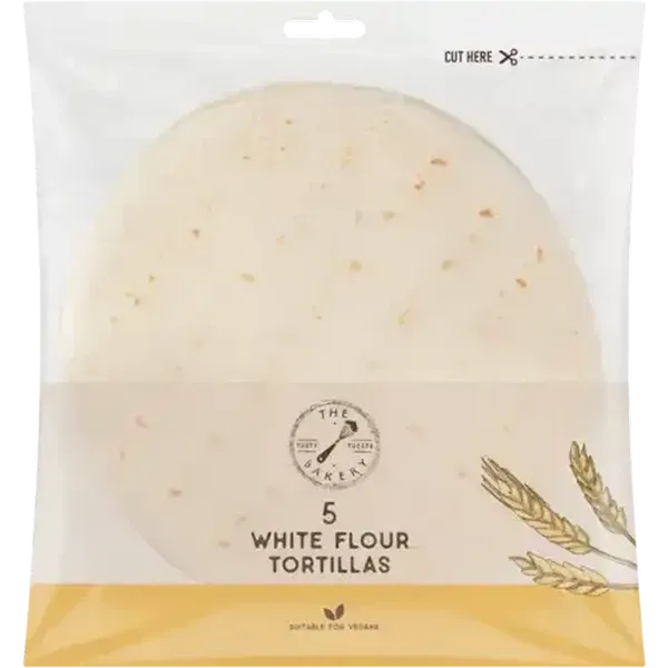 The Bakery White Flour Tortillas 5 x 85g