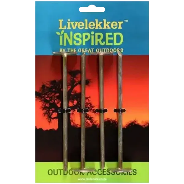 Livelekker Ground Sheet Pegs 4-Pack