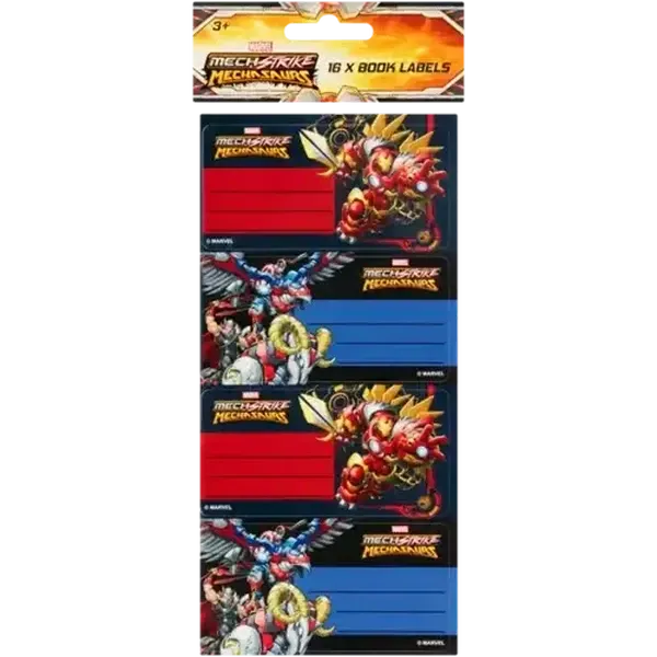 Marvel Avengers MechStrike Book Labels 16-Pack (Design May Vary)