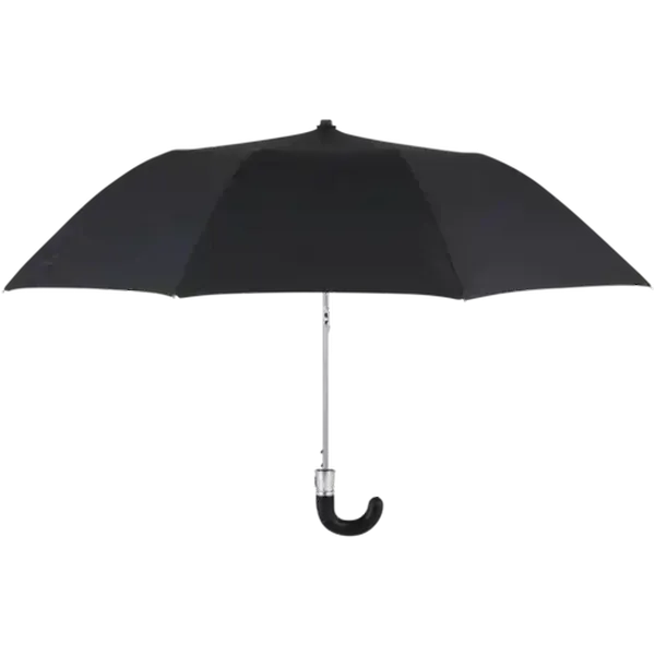 Poppins Black Mens Easy Fold Umbrella