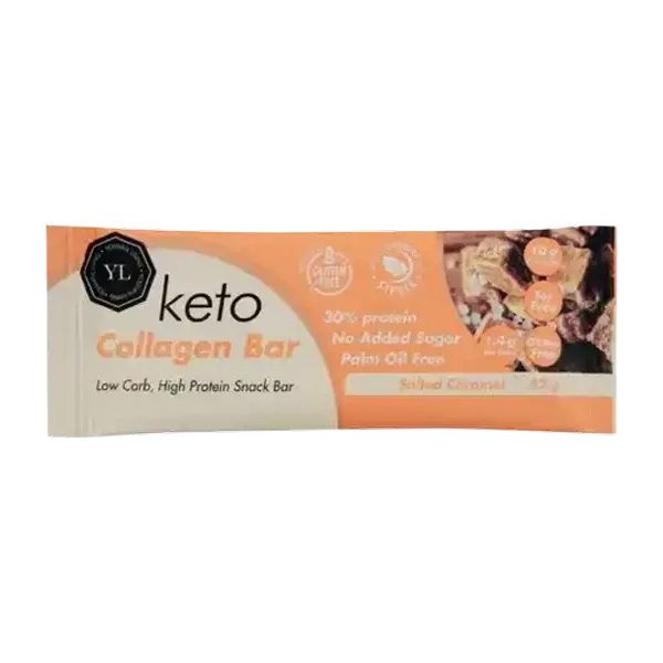 Youthful Living Salted Caramel Keto Collagen Bar 52g