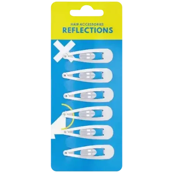 Reflections White Hair Sleep Pins 6-Pack