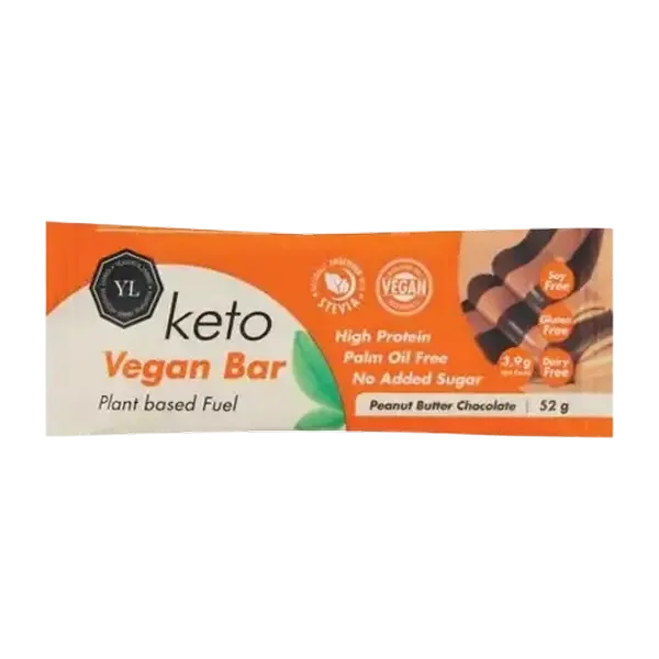 Youthful Living Peanut Butter Chocolate Keto Vegan Bar 52g