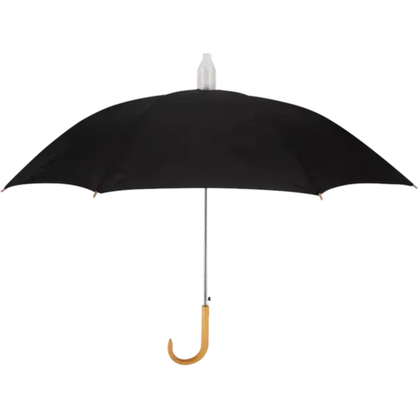 Poppins Black Auto Stick Umbrella