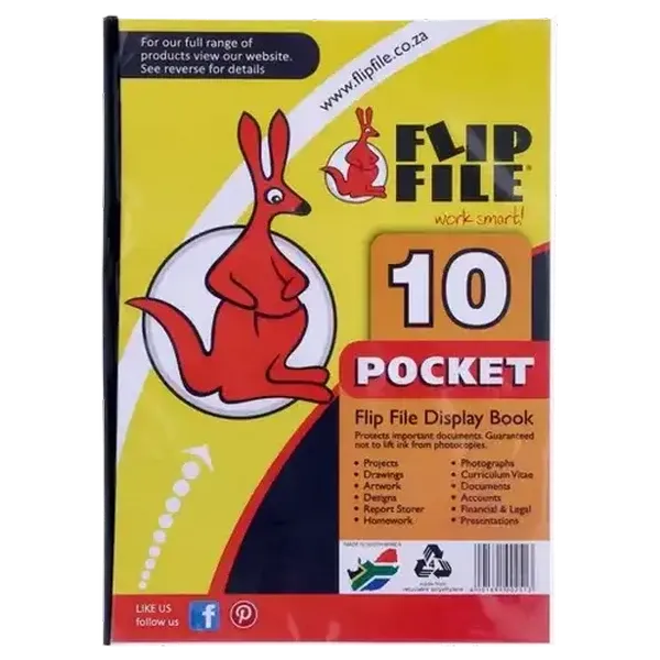 Flip File A4 Display File 10-Pockets