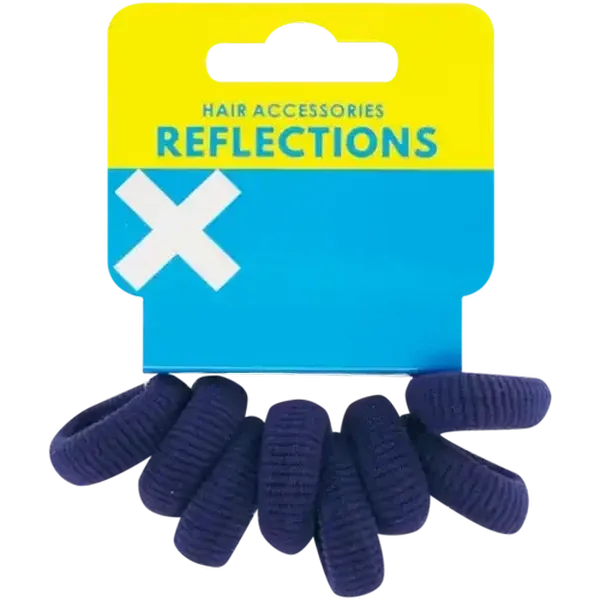Reflections Navy Knitted Elastics 8-Pack
