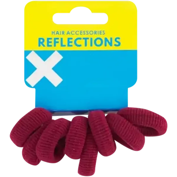 Reflections Maroon Knitted Elastics 8-Pack