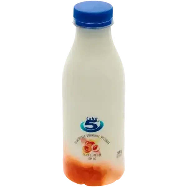 Take 5 Peach & Apricot Flavoured Low Fat Drinking Yoghurt 500g