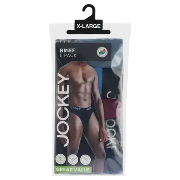 Jockey Men's Extra Large Brief 5-Pack