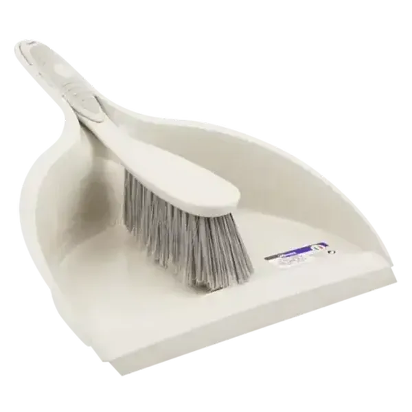 M-Home Grey Dustpan & Brush Set 2-Piece