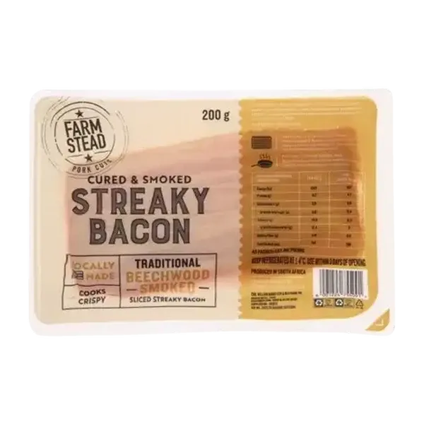 Farmstead Cured & Smokey Streaky Bacon 200g