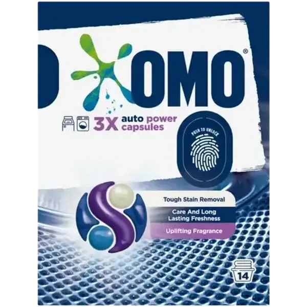 OMO Auto Power Laundry Capsules 14 x 21ml