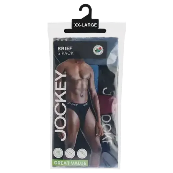 Jockey Men's Extra Extra Large Brief 5-Pack
