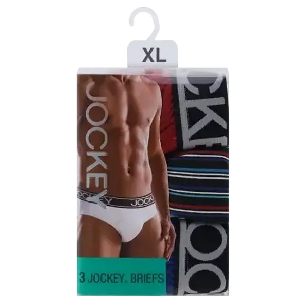 Jockey Mens Extra Large Briefs 3-Pack