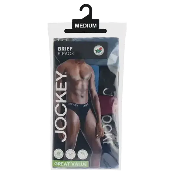 Jockey Men's Medium Briefs 5-Pack